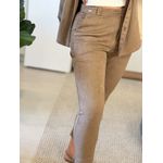 Calça Biamar Em Camurça Com Bolsos Faca E Elástico Marrom 1201