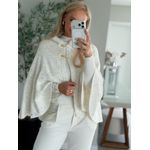 Capa Biamar Com Fechamento E Capuz Com Pele Fake Off White 0901