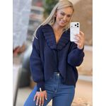 Capa Biamar Com Lapela Em Relevo Azul Marinho 0801