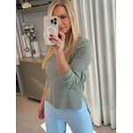 Blusa Biamar Mullet Com Gola Redonda Cinza 1406