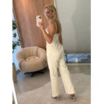 Macacão Le Bongã Com Alças Removíveis Creme 2210 