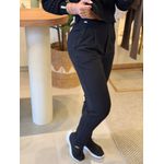 Calça Biamar Com Detalhe No Cós Elástico Na Cintura Preto 0801 