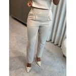 Calça Anna Karenina De Alfaiataria Com Bolso Off White 