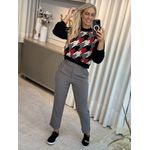 Blusa Abenção Pied de Poule Preto Mescla 