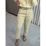 Calça Biamar Com Fechamento Em Botão Amarelo