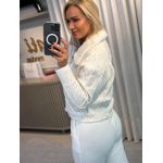 Casaco Abenção Com Gola Teddy Off White 