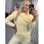 Blusa Ponto Colmeia Amarelo