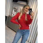 Blusa Abenção Com Abertura Nas Costas Vermelho 