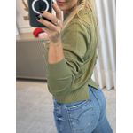 Blusa Abenção Com Abertura Nas Costas Verde 