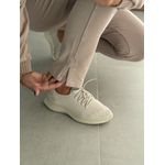 Calça Abenção De Moletom Com Cordão Bege