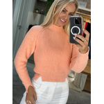 Blusa Abenção Com Fendas Laterais Laranja Claro 