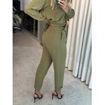 Calça Biamar Em Alfaiataria De Viscolinho Verde 