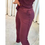 Calça Biamar De Moletom Com Cordão Bordo 