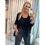 Casaco Biamar Casulo Com Ponto Pipoca Preto