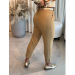 Calça Biamar De Linho Com Pregas Caramelo 1301