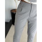 Calça Biamar De Alfaiataria Em Sarja Cinza 10/01