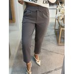 Calça Afaiataria Biamar Com Detalhe No Cós Marrom