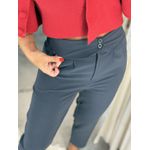Calça Afaiataria Biamar Com Detalhe No Cós Cinza 