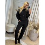 Blusa Biamar Com Capuz E Cordão Preto
