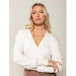 Casaco Biamar Ponto Escama Off White 