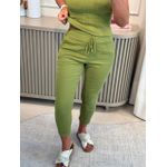 Calça De Sarja Com Cordão Verde 47322
