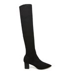 Bota De Tricô Over Bico Fino Preto