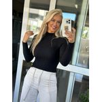 Blusa Biamar Canelada Preto 