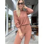 Blusa A benção Básica 100% Algodão Marrom 0205