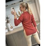 Blusa Biamar Mullet Com Gola Redonda Goiaba 2306