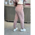 Calça Biamar De Veludo Com Barra Italiana Rosa Medio 2306*
