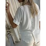 Blusa Ambicione Com Detalhes De Botões Nas Costas Off 2808