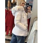 Jaqueta Biamar Alongada Com Capuz Pele Fake Off White 0406