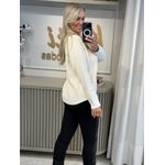 Blusa De Tricô Mullet Areia 