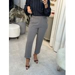 Calça Abenção Alfaiataria Com Bolso Faca Cinza 