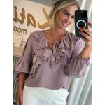 Bata Boho Com Babados Rosa