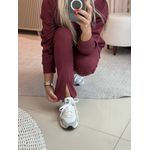 Calça Biamar Com Abertura Frontal Bordo 