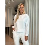 Blusa Biamar De Moletom Off White 