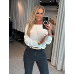 Blusa Abenção Ombro A Ombro Off White 