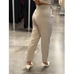 Calça Abenção Alfaiataria Com Bolso Faca Bege