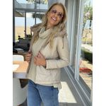 Jaqueta Curta Feminina Alpelo Reversível Bege