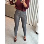 Calça Resinada Com Bolso Cinza 1205