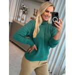 Blusa Biamar Com Gola Alta Verde 