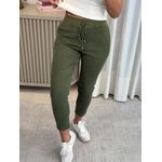 Calça De Sarja Com Cordão Verde Militar 