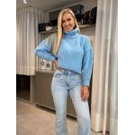 Blusa Biamar Oversized Com Gola Azul 