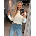 Blusa Abenção Com Fendas Laterais Off White 