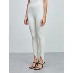 Calça Fuso Canelada Off white