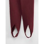Calça Fuso Canelada Bordo