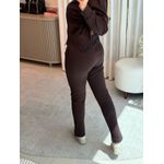 Calça Biamar Com Abertura Frontal Marrom