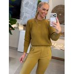 Blusa Biamar Com Tecimento Em Tranças Pistache 1601 