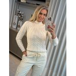 Blusa Ambicione Gola Chaminé Bege | Areia 1406b